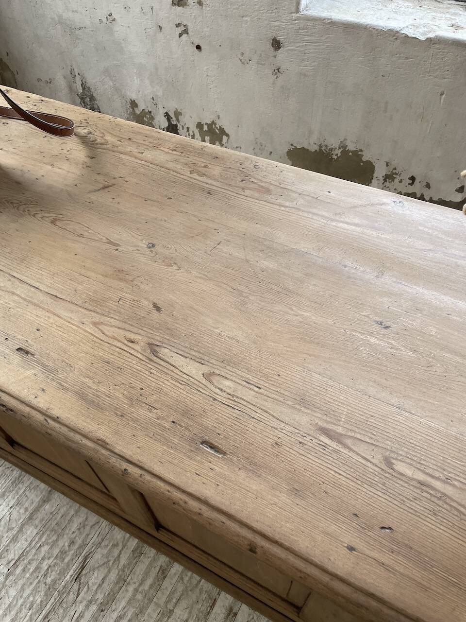 2m pine counter or central island with storage