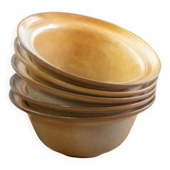 Set of 5 "Isidore" bowls