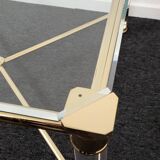 Hollywood Regency gold and perspex side or small coffee table