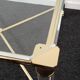 Hollywood Regency gold and perspex side or small coffee table