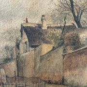 Tableau paysage de campagne Édouard Lefevre 1879