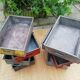 Serie of 8 industrial metal boxes