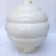 Vase boule art déco faïence craquelé numéroté