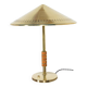 Vintage Modern Table Lamp in Brass by Bent Karlby for Lyfa, Denmark, 1956