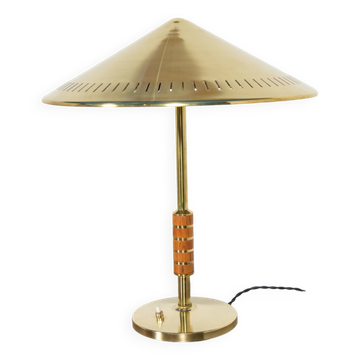 Vintage Modern Table Lamp in Brass by Bent Karlby for Lyfa, Denmark, 1956