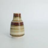 Scandinavian Collectible Small Brown Stoneware Vase by Gunnar Borg for Höganäs Keramik, 1960s