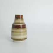Petit Vase Scandinave de Collection en Grès Marron par Gunnar Borg pour Höganäs Keramik, 1960s