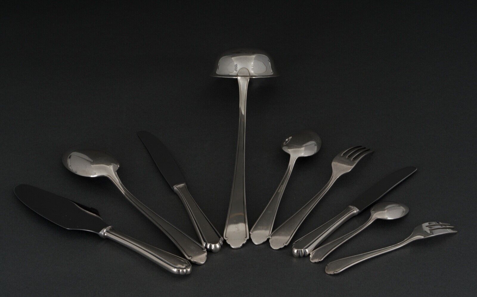 Menagere in metal argente Auerhahn 1930 art deco 73 pieces