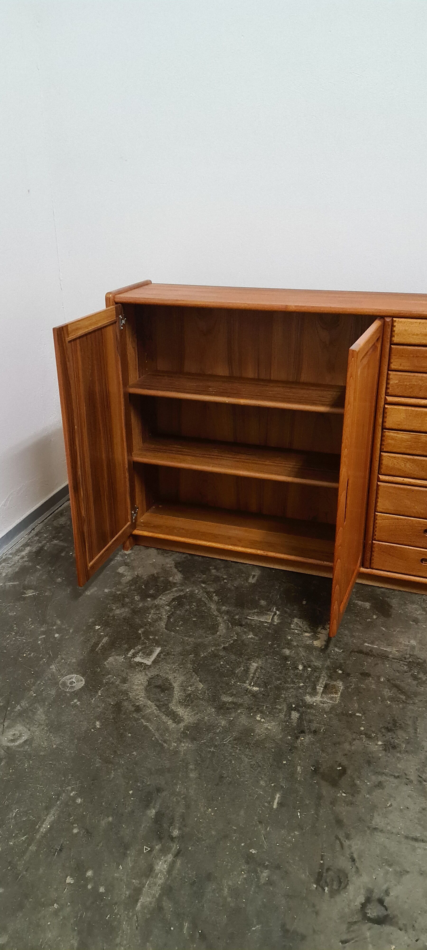 Vintage teak side or highboard