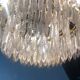 Golden brass crown chandelier and crystal taste buds 3 fires 1970