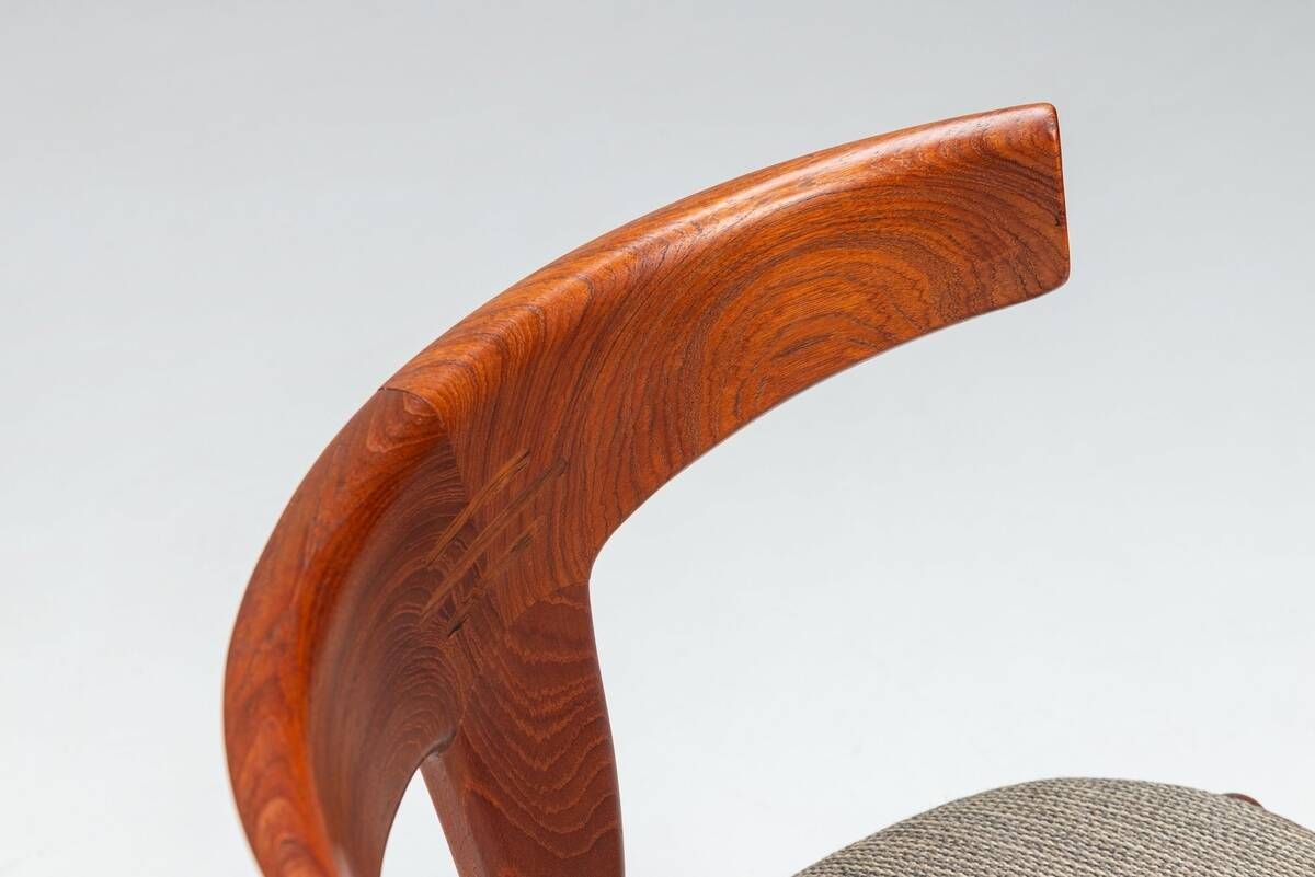 Erik Andersen & Palle Pedersen T-chair model 68 in teak Randers Denmark 1960