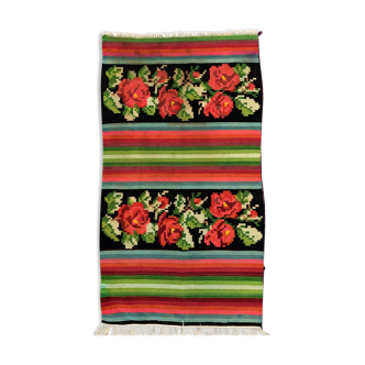 Tapis medium vintage turkish kilim 161x91 cm laine kelim