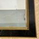 Table console vintage régence en travertin italien et laiton Maitland Smith.