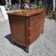 Curved commode in Louis XV style made of cherry wood.