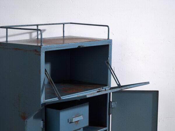 Armoire d’atelier vintage en métal (c.1950)