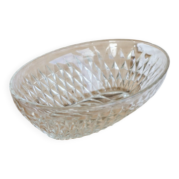 Vintage oval glass dish