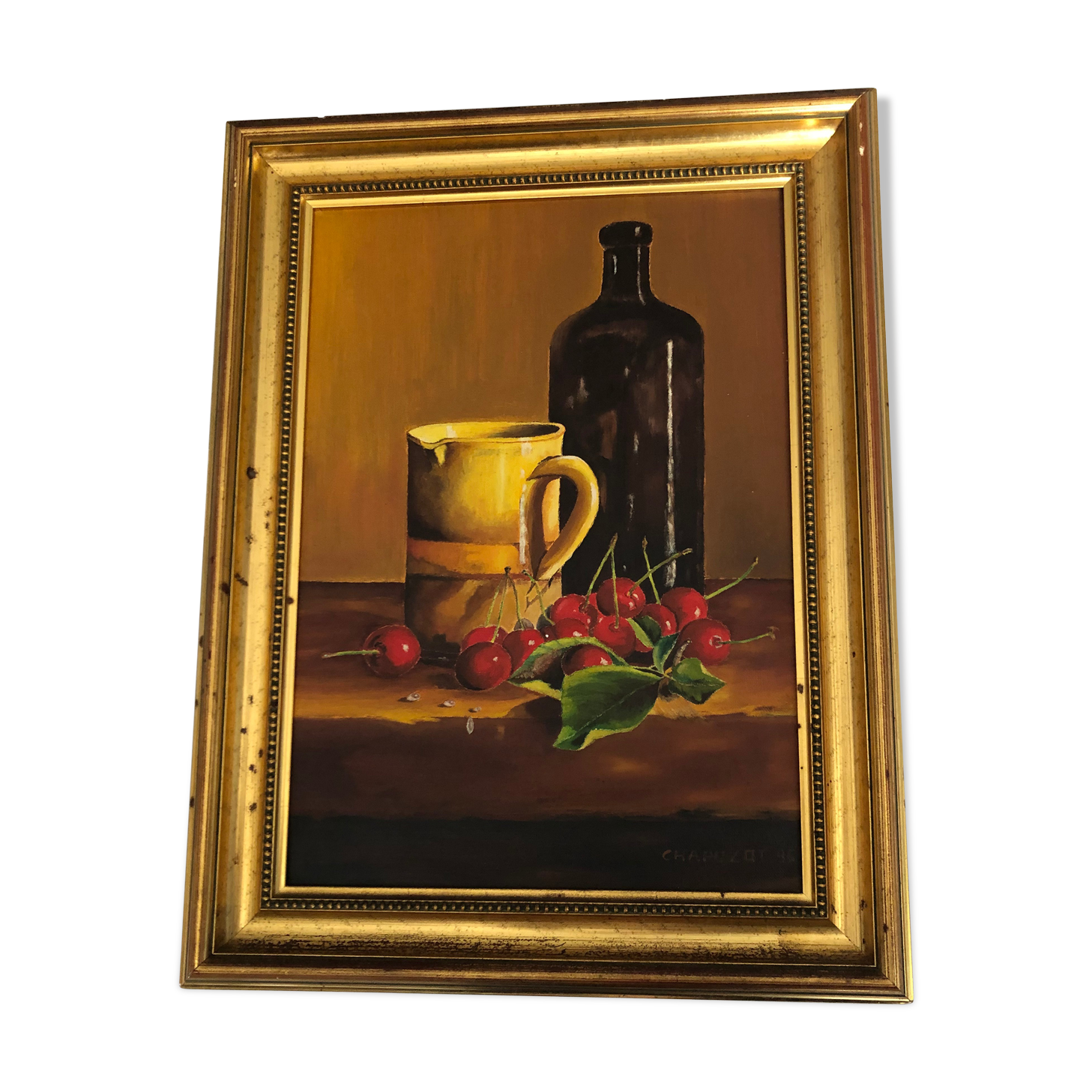Oil on canvas still life chapuzot 96