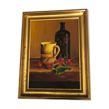 Huile sur toile nature morte Chapuzot 96