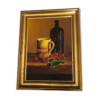 Oil on canvas still life chapuzot 96
