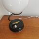 Vintage opaline globe lamp and brass – 1950s/60s