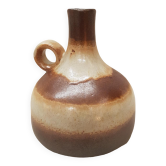 Vintage beige ceramic vase