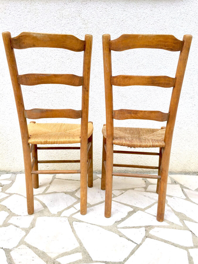 8 farm chairs, early twentieth