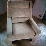 Set of 4 armchairs and pouf