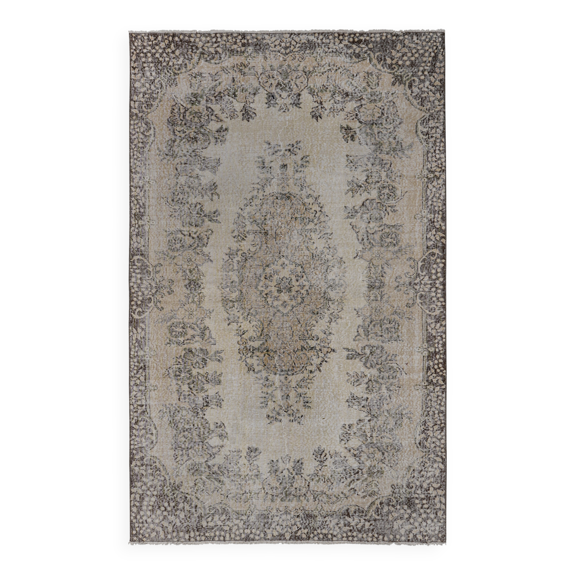 Vintage Turkish Oushak Handwoven Rug 170x270 cm