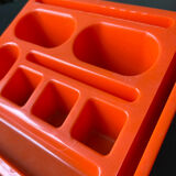 Orange desktop organizer