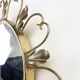 Vintage brass sunburst mirror 46cm