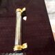 Lot of 12 crystal and gold metal knive holders