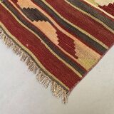 Old Turkish narrow Kilim Runner 265x52 cm shabby chic, vintage kelim