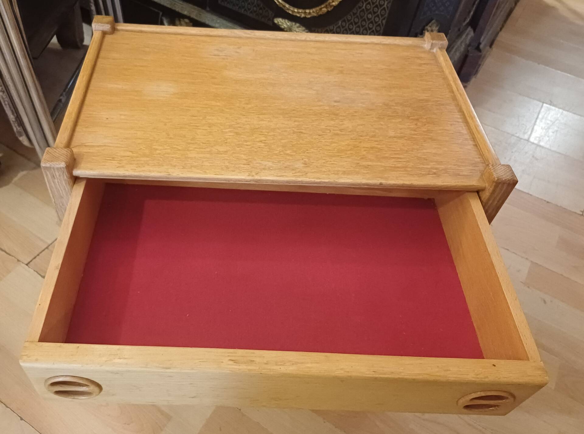 Scandinavian bedside table attributed to Arne Wahl Iversen, year 1960.