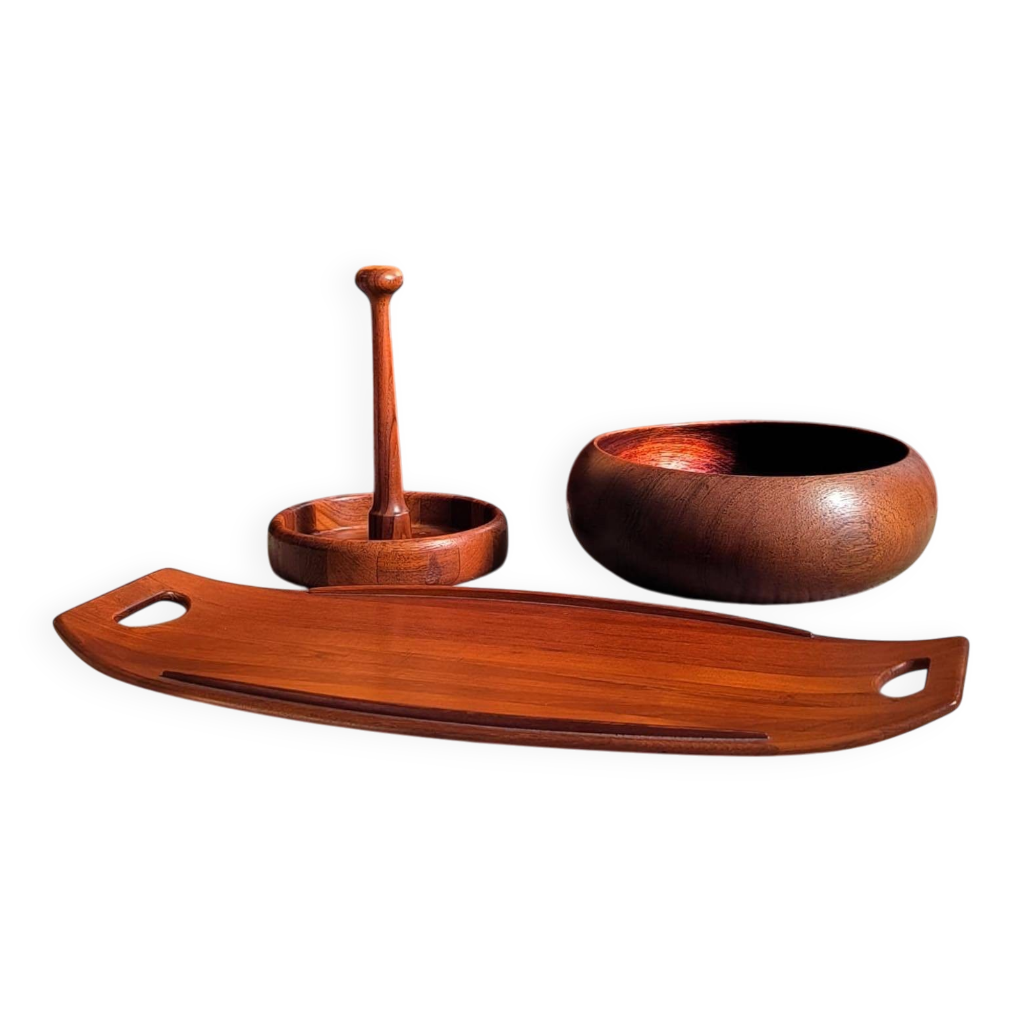 Teak dish set Dansk Design Denmark Jens H. Quistgaard 1960
