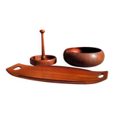 Teak dish set Dansk Design Denmark Jens H. Quistgaard 1960