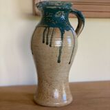 Vintage handmade ceramic jug vase pot