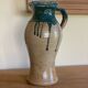 Vintage handmade ceramic jug vase pot