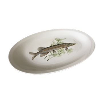 Plat ovale en porcelaine