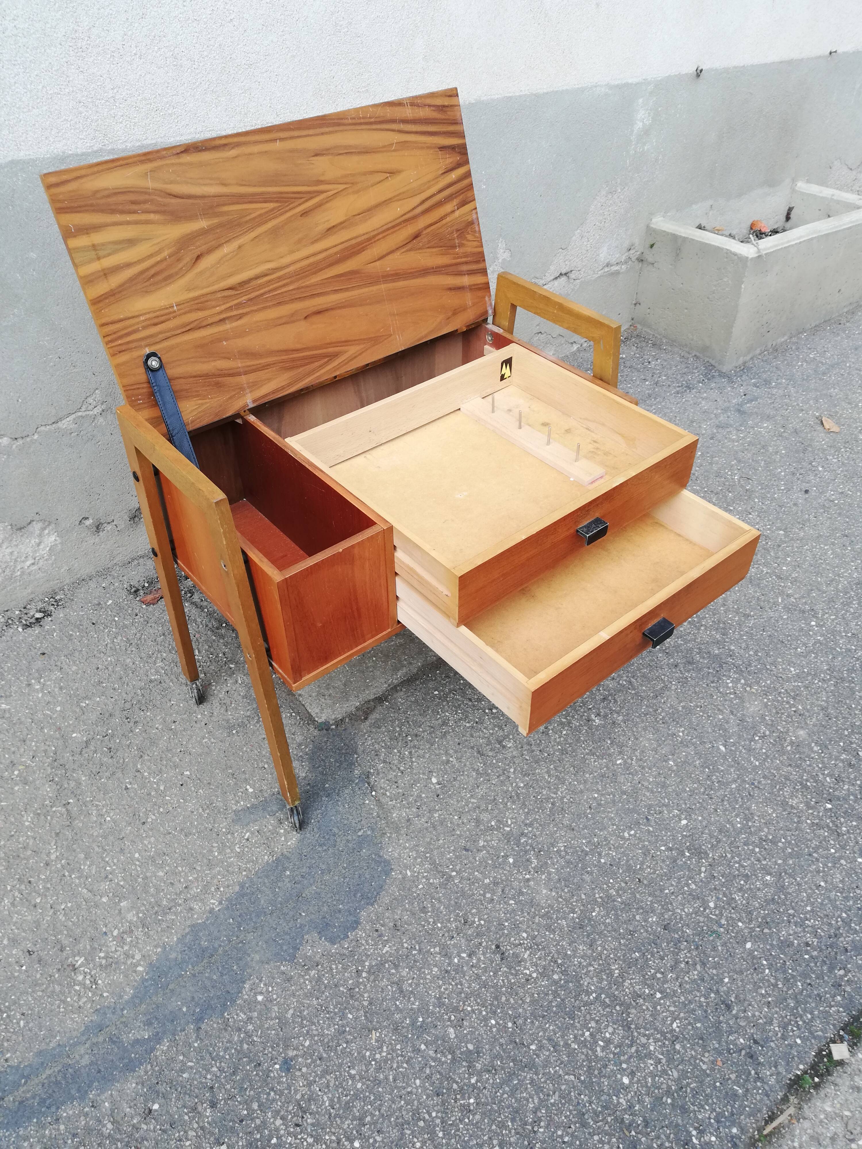 Vintage worker 2 drawers 1 flap