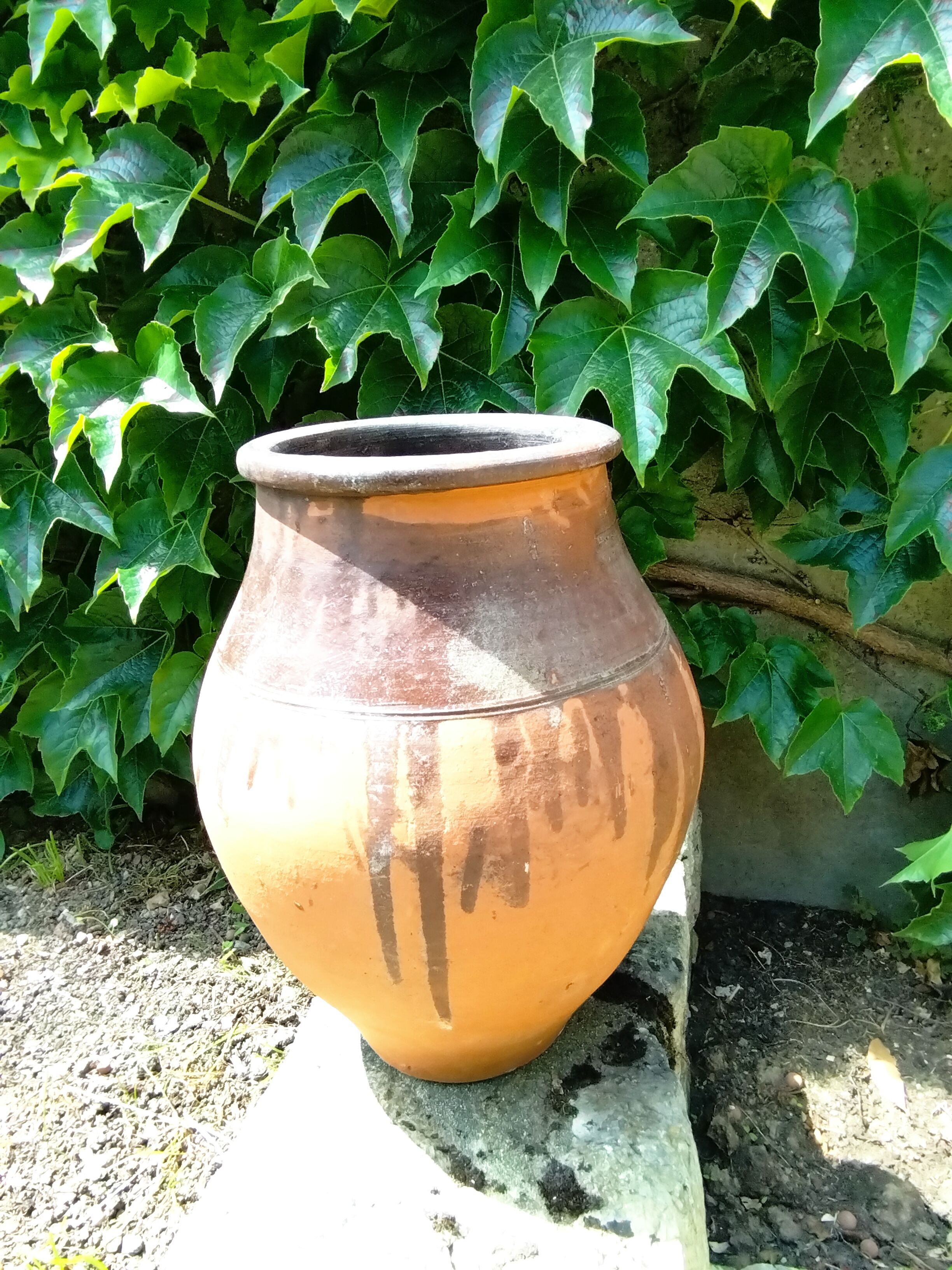 Vintage terracotta jar