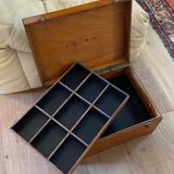 Vintage wooden toolbox chest
