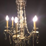 Chandelier with crystal tassels