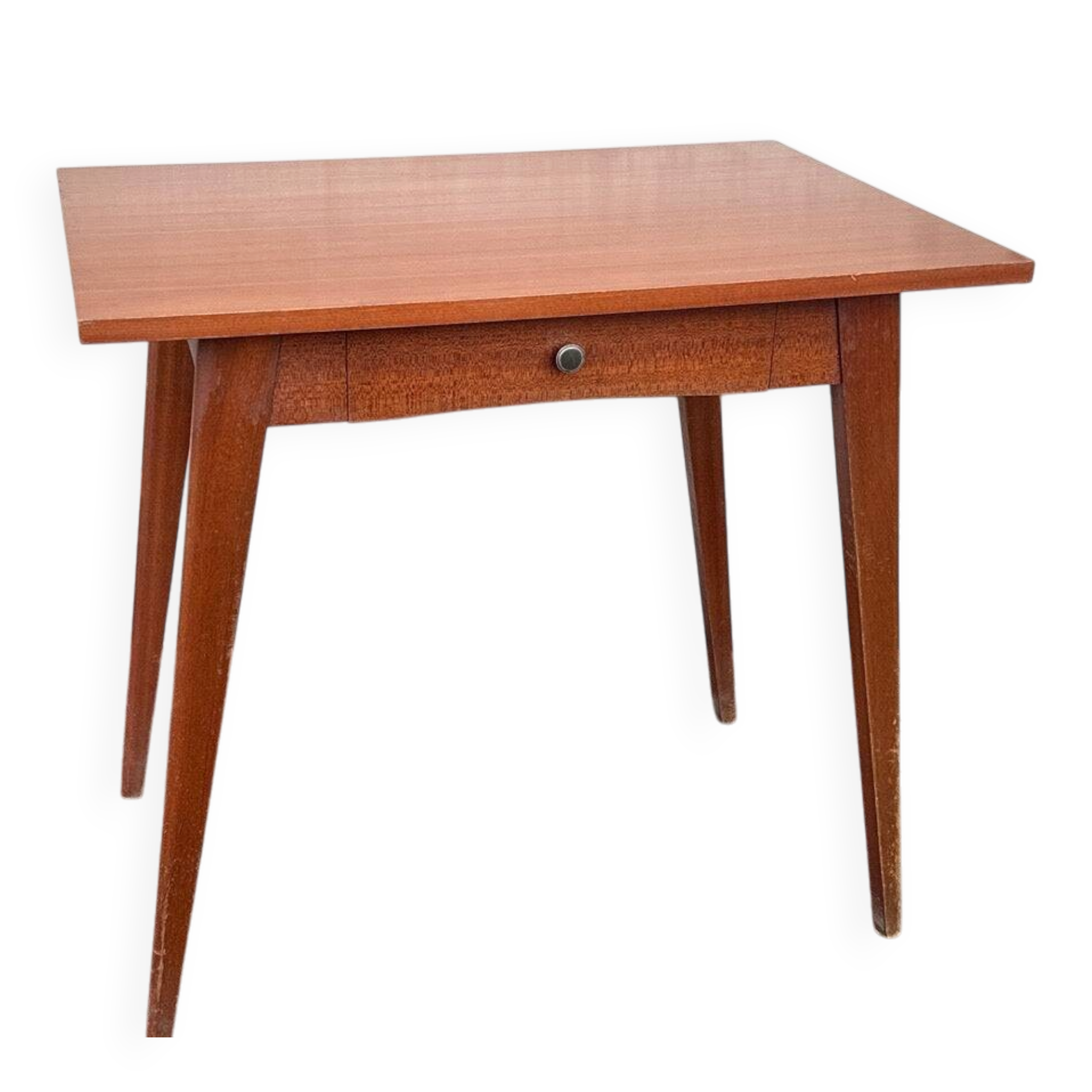 Desk – Vintage – Storage – Teak wood Compass legs