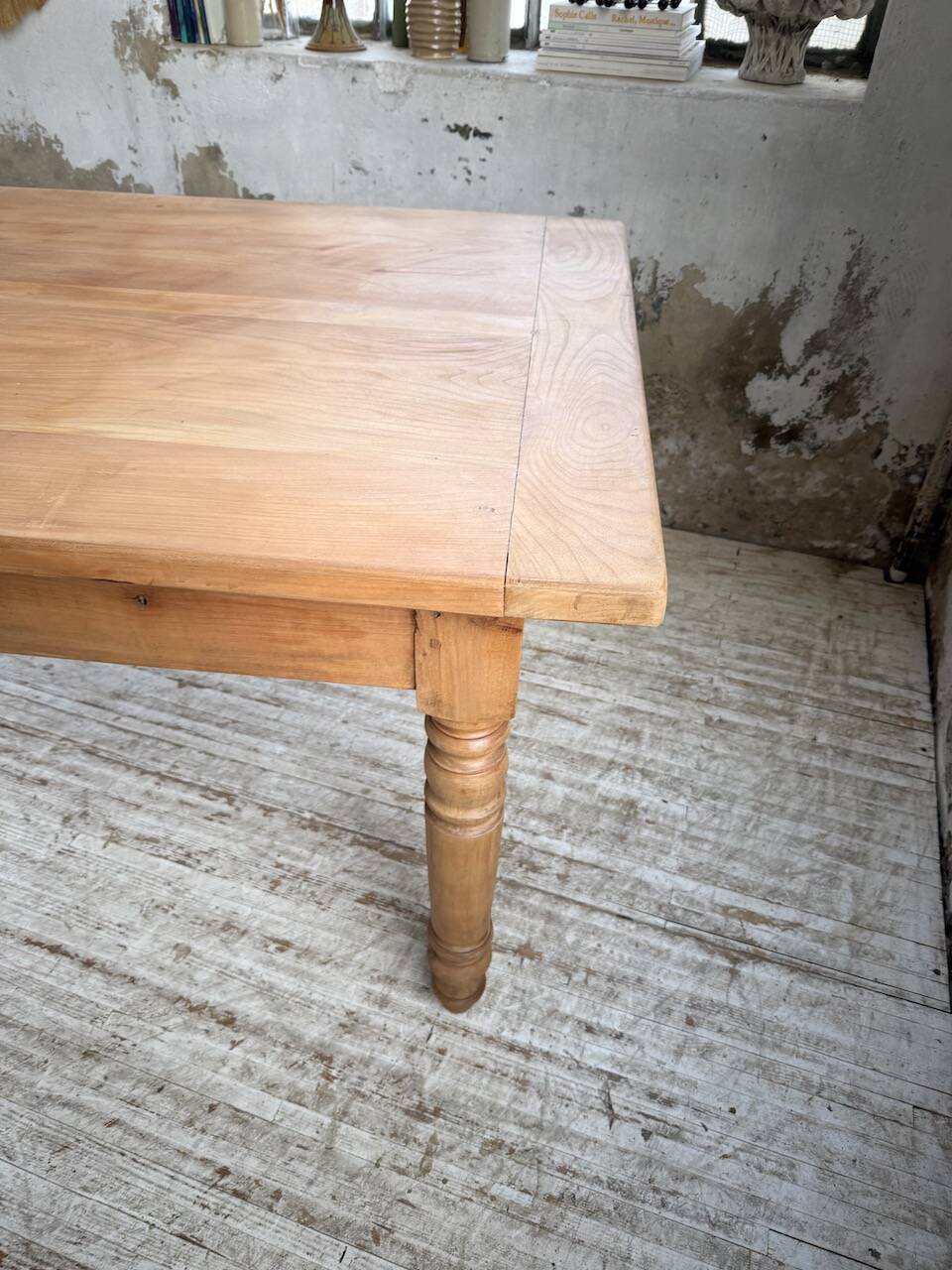 Table de ferme en merisier