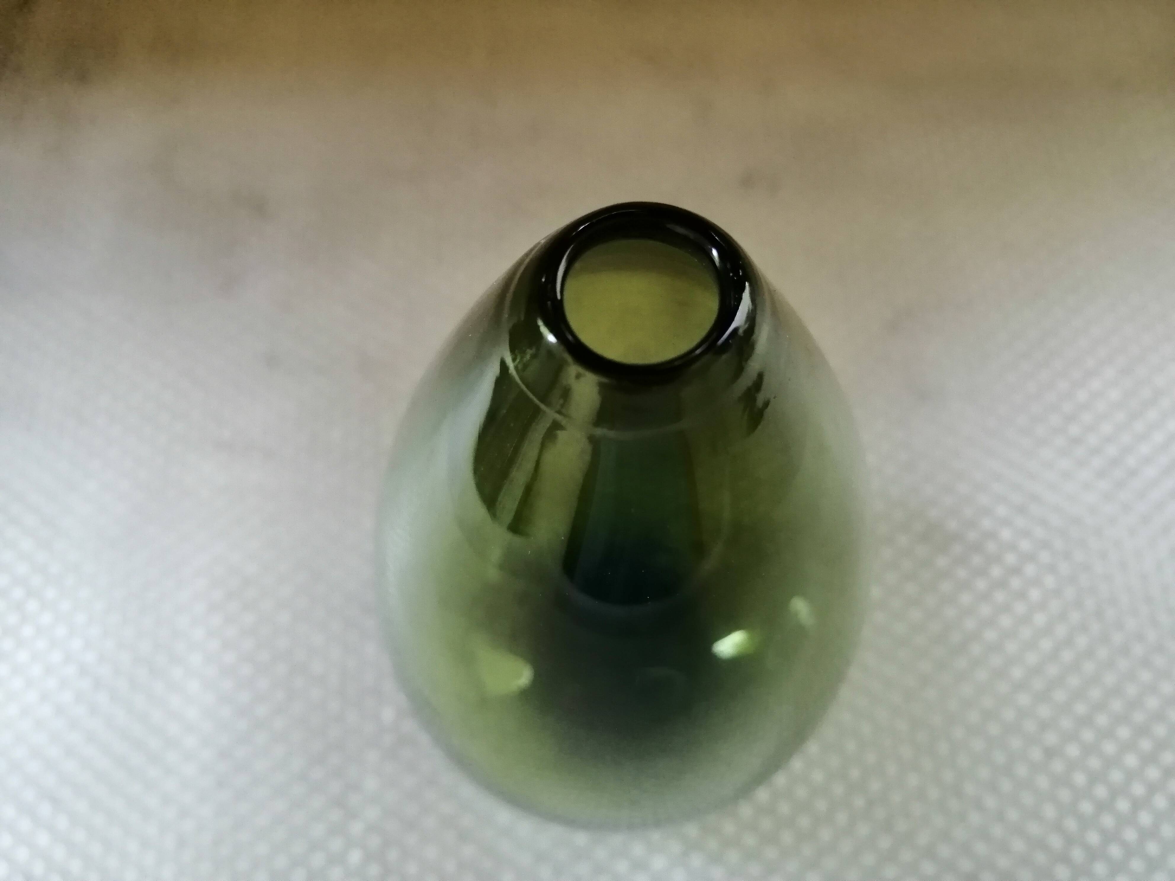 Glass vase drop 15 cm in height