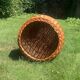 Vintage wicker laundry basket