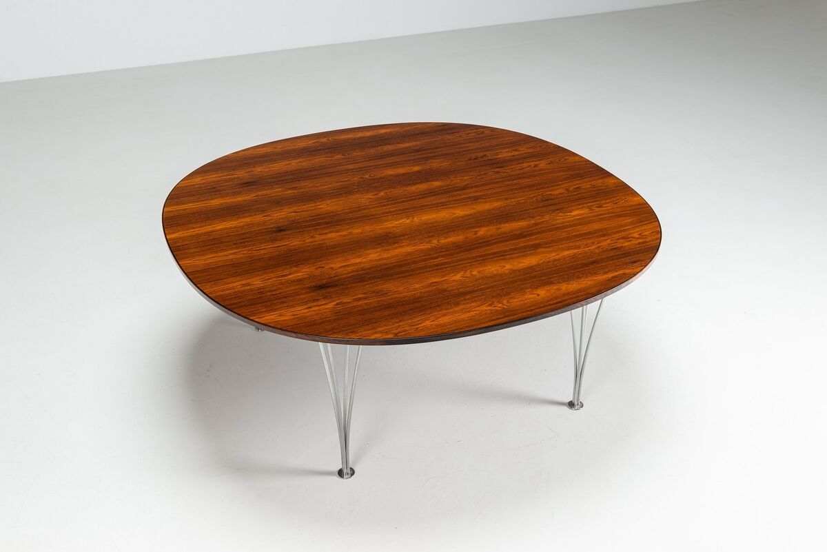 Piet Hein & Bruno Mathsson Superellipse coffee table Fritz Hansen Denmark 1968