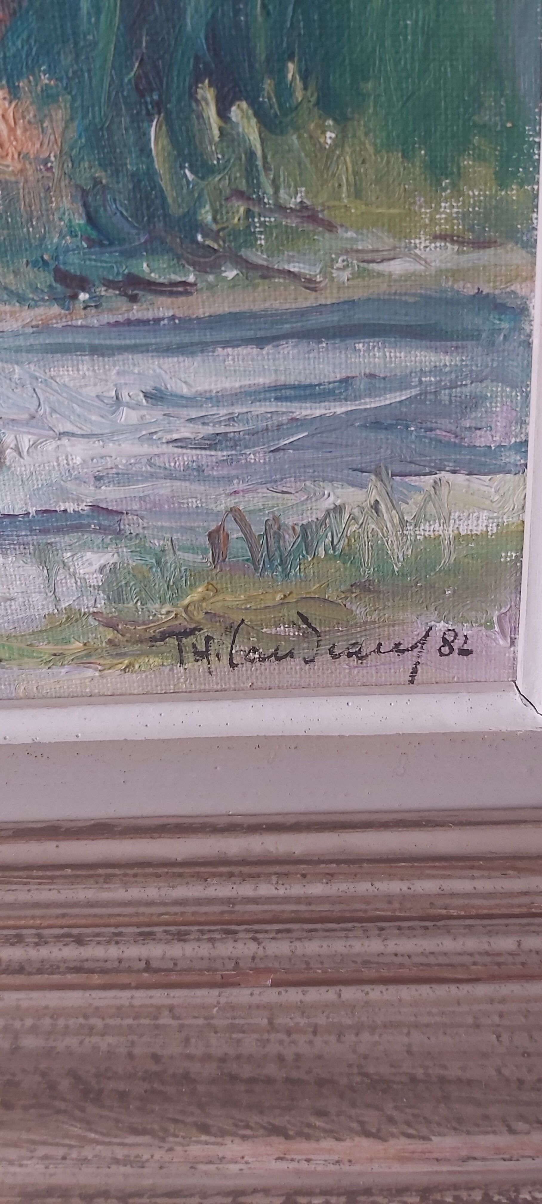 Landscape oil on canvas signed