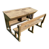 School desk for 2 with bench