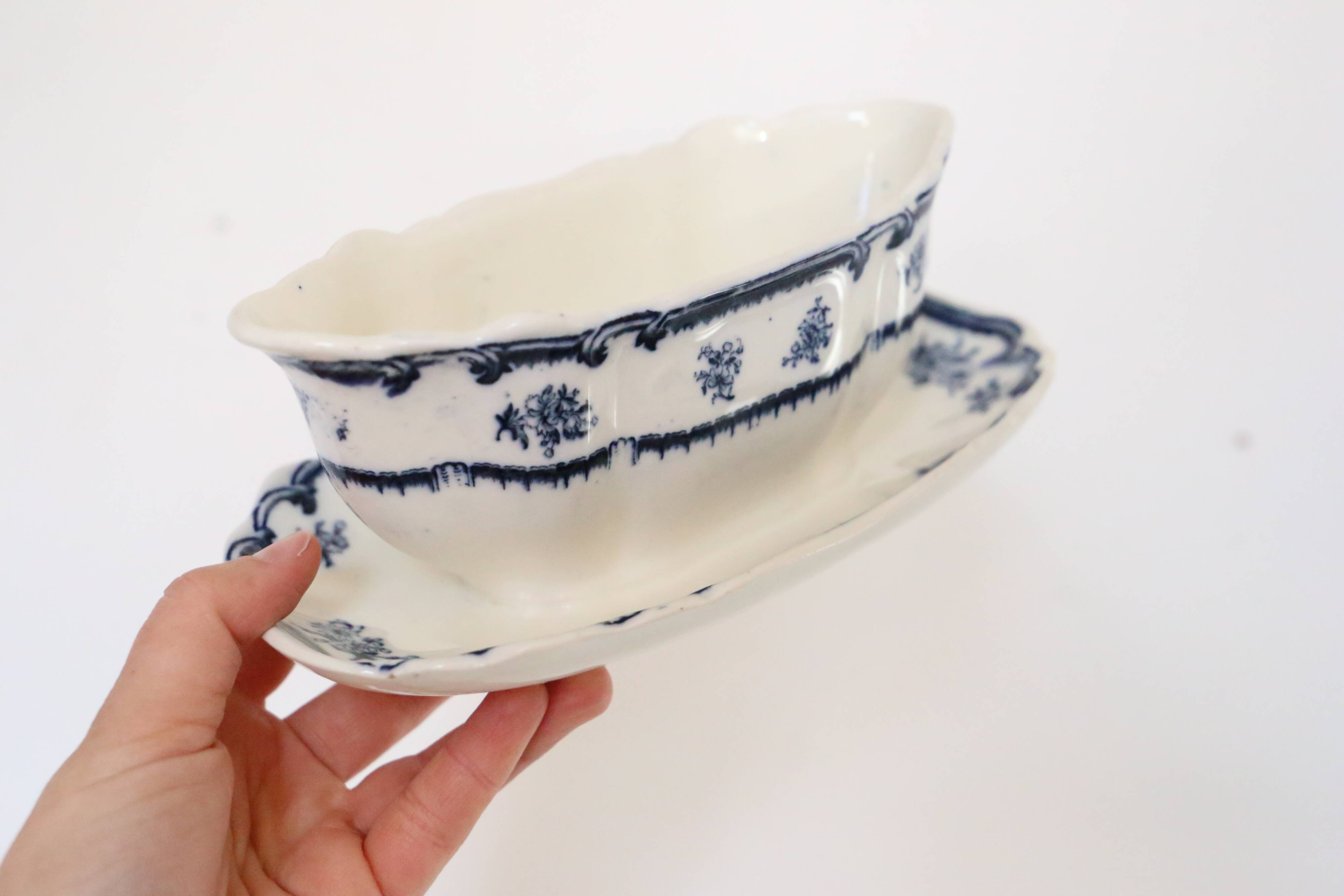 Saucière anglaise, B&S, fin 19ème début 20ème